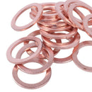 20 pcs 10mm x 14mm x 1mm copper washer seal spacer seal S3X5