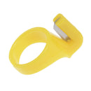 3X plastic sewing thimble ring with blade finger thimble thread cutter DIY to BX