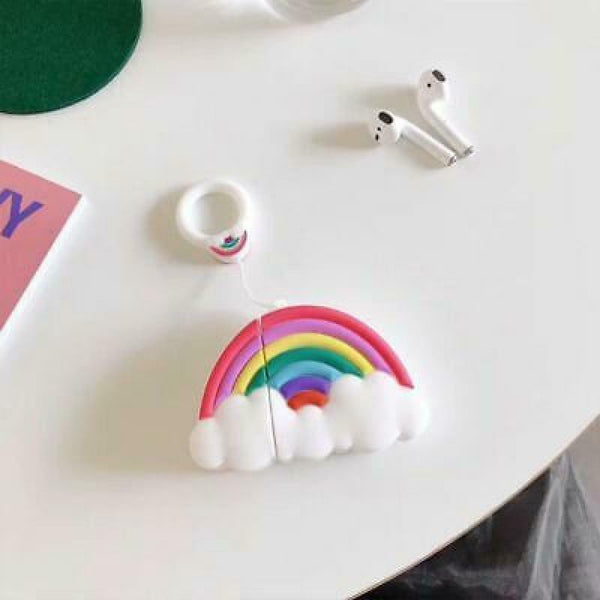 Beautiful Rainbow Protective Case Anti-fall Soft Silicone Cover for Airpods 1/2