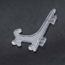 12Pcs 3 Inch Plastic Easels or Plate Holders Display Dinner Plate (Transpar H5J9
