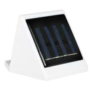 4LED Solar Powered Fence Lamp Plastic Stair Wall Light Outdoor Garden Decor Lawn