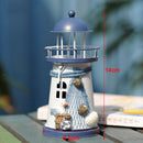 Mediterranean LightHouse Candlestick Candle Holder Seabird Decor Handicrafts