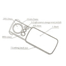 LED Lighted Slide Out Magnifying Glass 30x 60x 90x Loupe Magnifier Jewelry