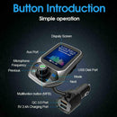 Bluetooth Car FM Transmitter MP3 Player Hands free Adapter Charger Radio C1J2