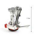 Folding Outdoor Mini Gas Camping Stove With Adjustable Stainless Steel FurnS Ew