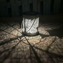 Metal Rattan Outdoor Solar Hanging LED Light Garden Yard Decoration Lamp