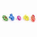 10xMulti-Coloured Cartoon Assorted Push Pins Drawing Cork Board Office SupplyME