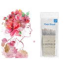 12pcs Manicure Tool Paint Brush Set Nylon Nail Art Cusp Detail Liner Extra Fine