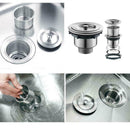 Kitchen Stainless Steel Sink Strainer Drainer Deep Basket Removable C5U2