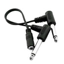 3.5mm 1/8inch Stereo Female to 2x 6.35mm Mono Male Y Splitter Cable 20cm