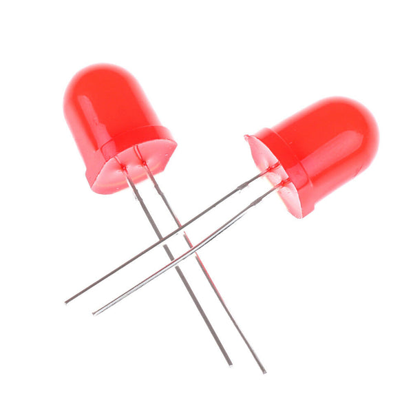 20pcs 10mm Red Emitting Diode Light Bright LED 3V 2-PinsV3 S Ew