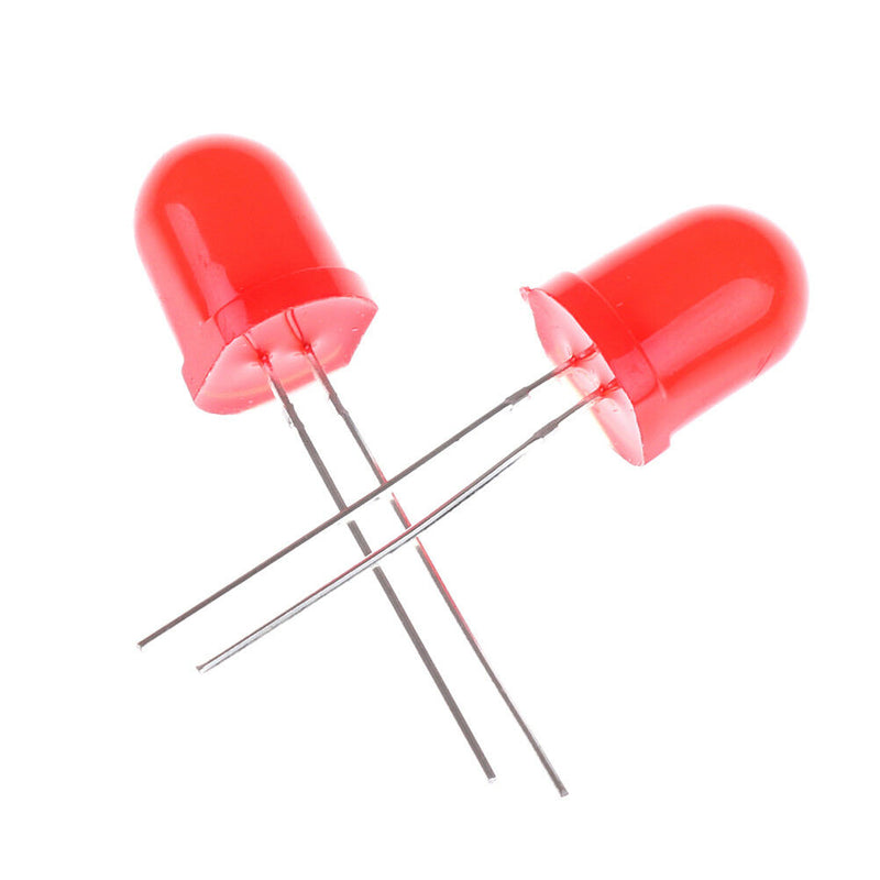 20pcs 10mm Red Emitting Diode Light Bright LED 3V 2-PinsV3 S Ew