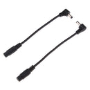 2 x DC Power 5.5x2.1mm Female To 5.5mmx2.5mm Male Adapter Cable Right Angle