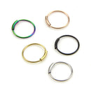 5PCS/Set Nose Ring Septum Ring Hoop Cartilage Tragus Helix Small Piercing St FT