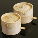 Kitchen Bamboo Steamer Basket Food Steamer for Dim Sum Dumpling 10cm