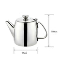 500ml Stainless Teapot Cold Water Kettle Pitcher Juice Jug Restaurant Supply