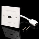 Uk Socket Port Hd Hdmi Wall Panel British With Short Cable Video Plug Charg F1I1