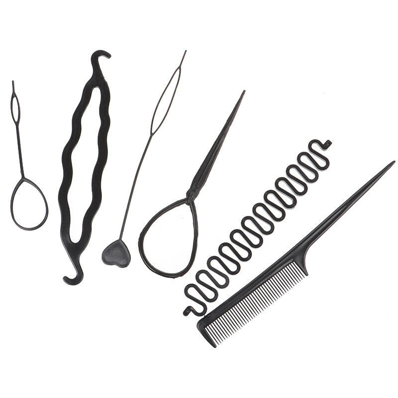 6Pcs/Set Children Curler Hair Braid Maintenance Spiral Twist Hair Styling To Gw