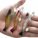 5pcs/lot Shrimp Soft Lure 9cm/6g Fishing Artificial Bait With Glow Hook Swi O3N7
