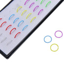 40pcs 1 Box Multi Acrylic Nose Studs Ring Hoop Body Piercing  Jewelry3CT