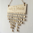 DIY Calendar Wood Birthday Reminder Board Birch Ply Plaque Sign Family&Friend ME