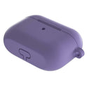 Silicone Earphone Case Protective Cover Box for Airpods Pro (Light Purple) A