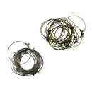 Mixed Earring Findings Round Hoop Loop Ear Wire for Bead Jewelry Making DIY