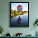 5D DIY Diamond Painting Balloon Landscape Full Round Wall Painting Home Art