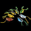 1X Cute Frog Topwater Fishing Lure Crankbait Hooks Bass Bait Tackle 7colors  3C