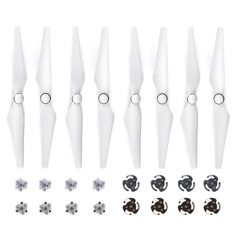 2 Pairs 9450 Self-locking CW CCW Prop Propeller for DJI Phantom 4 Vision White