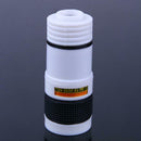 Universal 8X Zoom Optical Telephoto Telescope Lens for Phone Camera(White)