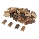 50x Wood Half Cut Log Slices Blocks For Wedding Centerpiece Table Decoration