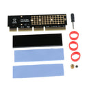 M.2 NVMe SSD NGFF TO PCIE 3.0 X16 X4 Adapter Card M Key Slot Full Speed +Black