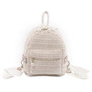 Straw Backpack Women Bag Small Fashion Stripe Woven Backpacks Girl Backpack