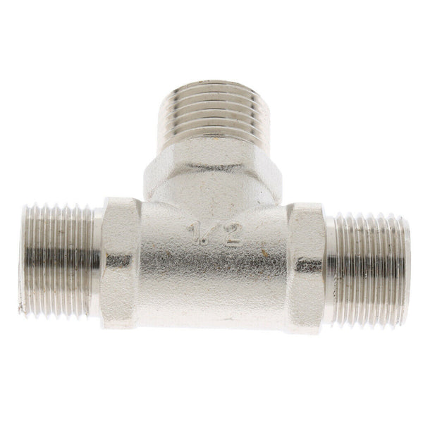 1/2 inch Copper Pipe T Type Thread Joint Fitting Coupler Connector DN15 Hose