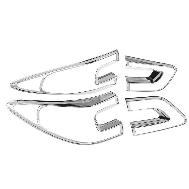 4Pcs Car Tail Light Cover Trim Frame Abs Chrome Decoration For Renault Kadj J7P4