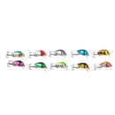 10 PACK Fishing Lures Crankbaits Hooks Minnow Baits Tackle Crank Set USA