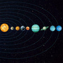 Glow In The Dark 30cm Wall Stickers Round Planets Star Luminous Kids Room D A