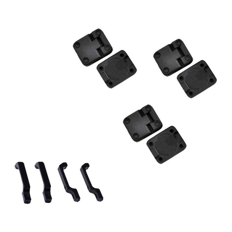 Black Exterior Door Handle and Hinge Modification Kits for 1/10 Traxxas TRX4