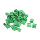 5.08mm Pitch Right Angle 4pin PCB Pluggable Terminal Block 26 Sets H2N5