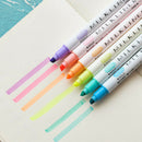 12pcs Marker Pens Soft writing Headed Fluorescent Pen Art Highlighter Drawing ME