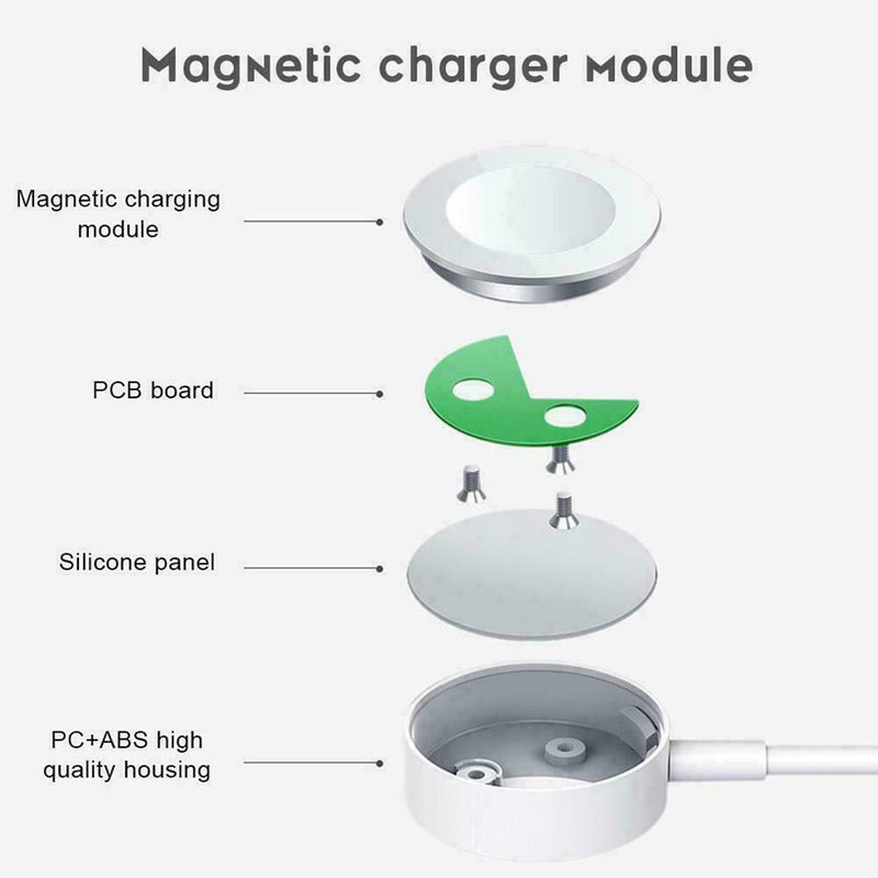 For Watch Series1/2/3/4 iWatch Magnetic Charger Charging USB Favor Cable Q3I6