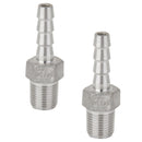 2Pcs 1/8inch Male Thread Pipe Fitting 6mm Barb Hose Tail Connector NPT, High