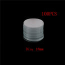 100Pcs Circular Round Microscope Slide Coverslip Cover Glass Diameter 18mm ME