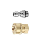 Pressure Washer 1/4 Quick Connector+M14x1.5mm Brass Connector for Nozzle
