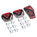 Refit Universal 3PCS Car Pedal Cover Set Foot Pads Grip Non-Slip Clutch B SOV