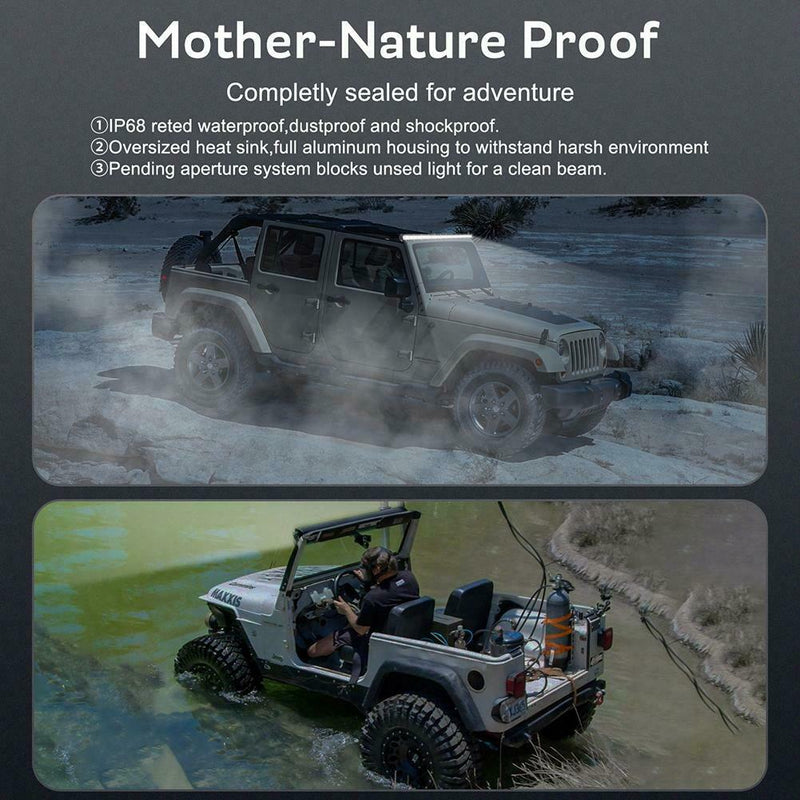 14 Inch 36W LED Work Light Bar Ultra Thin Waterproof Offroad Driving Lamp A
