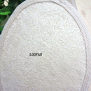 4pcs/lot 11x15CM white Oval Natural Loofah Shower Brush Exfoliating Shower