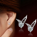 Women Simple Crystal Rhinestone Elegant Ear Stud Earrings Intriguing