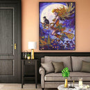 5D DIY Special Shaped Diamond Painting Witch Cross Stitch Mosaic Kits Decor